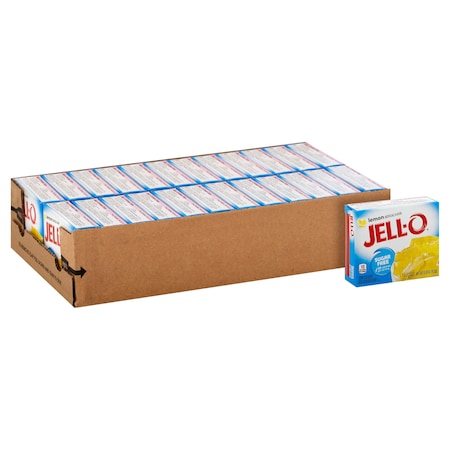 Jell-O Jell-O Sugar Free Gelatin Lemon .3 oz., PK24 10043000201364